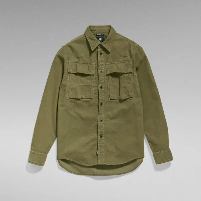 Shirts and Blouses Women GStar RAW Unisex Submarine Regular Shirt Shadow Olive Shirts and Blouses Women GStar RAW Unisex Submarine Regular Shirt Shadow Olive