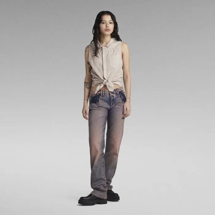 Shirts and Blouses Women GStar RAW Y2K Sleeveless Shirt Whitebait