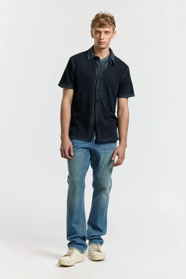 Shirts Men COTTON CITIZEN Presley Short Sleeve Buttondown Vintage Black Shirts Men COTTON CITIZEN Presley Short Sleeve Buttondown Vintage Black