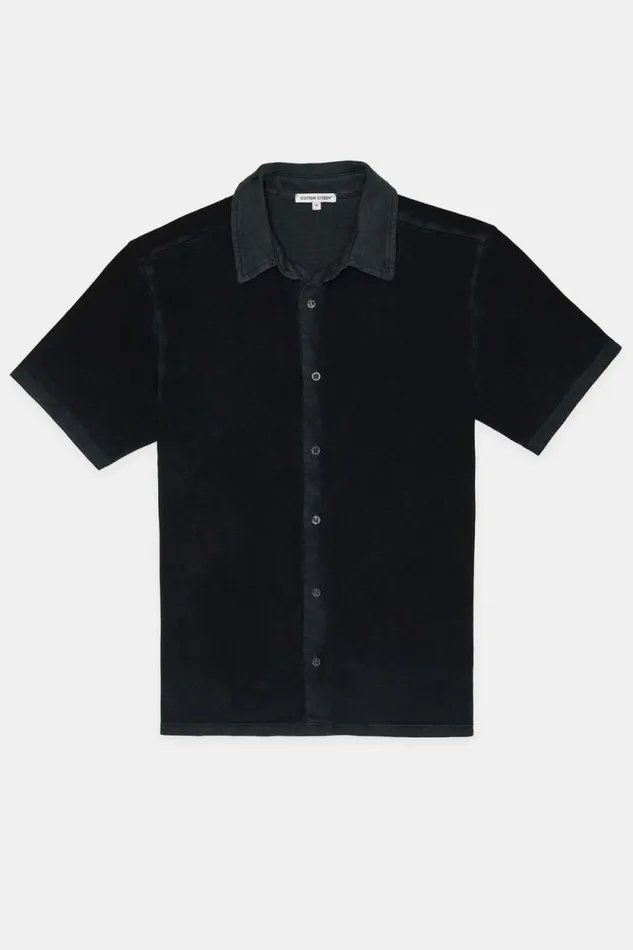 Shirts Men COTTON CITIZEN Presley Short Sleeve Buttondown Vintage Black Shirts Men COTTON CITIZEN Presley Short Sleeve Buttondown Vintage Black