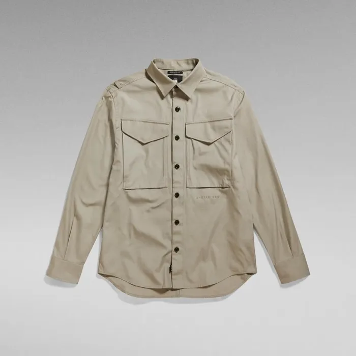 Shirts Men GStar RAW Cargo Regular Shirt Elephant Skin