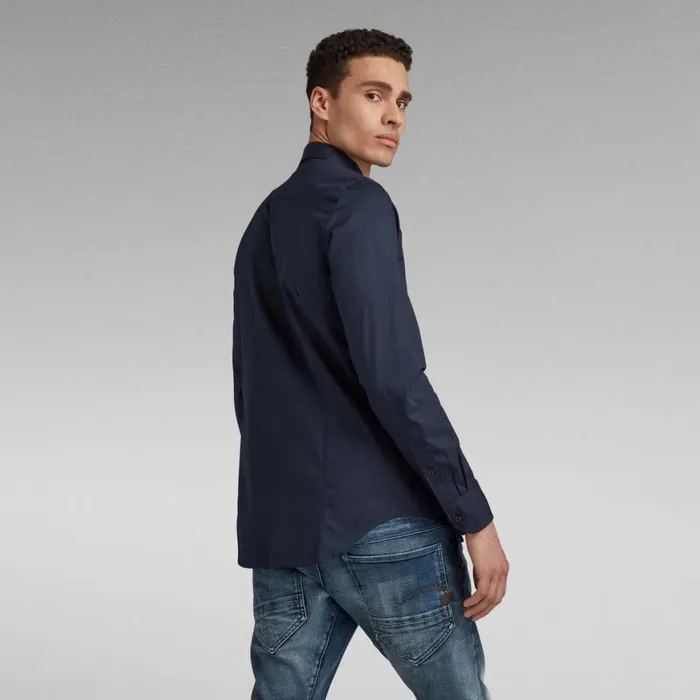 Shirts Men GStar RAW Dressed Super Slim Shirt Mazarine Blue
