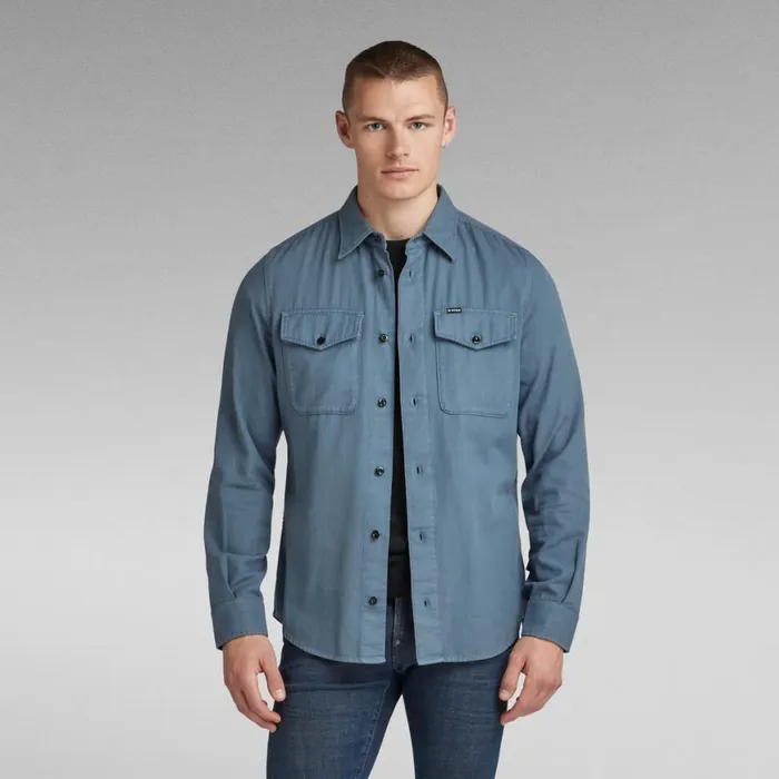 Shirts Men GStar RAW Marine Slim Shirt Axis Gd