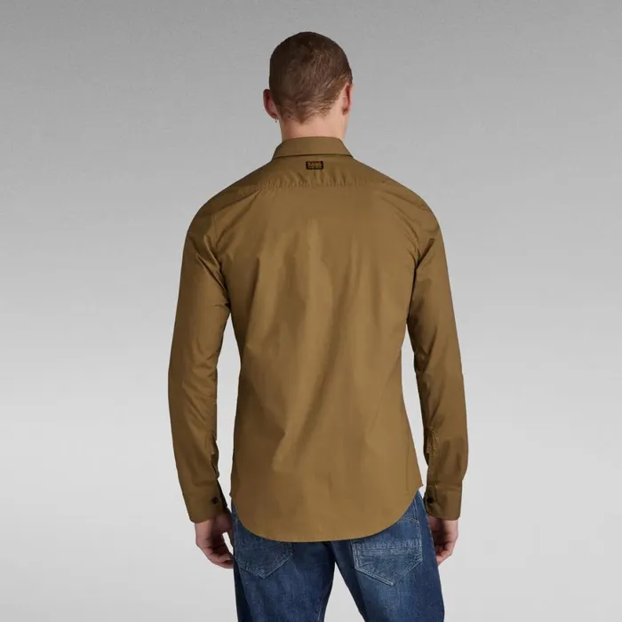 Shirts Men GStar RAW Marine Slim Shirt Dark Olive