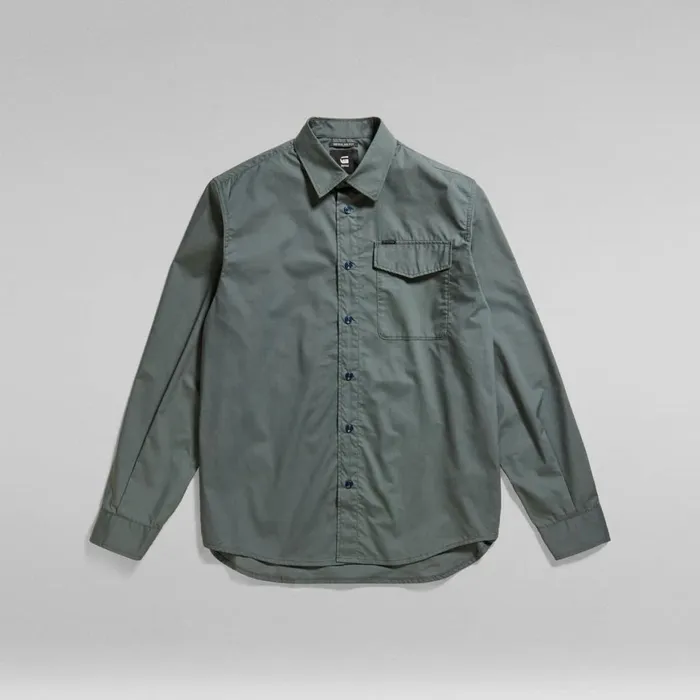 Shirts Men GStar RAW Rine Regular Shirt Graphite