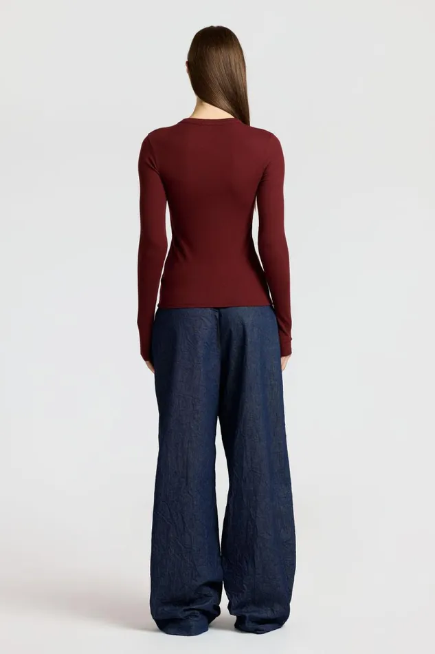 Shirts Women COTTON CITIZEN Verona Shirt Red Wine Shirts Women COTTON CITIZEN Verona Shirt Red Wine