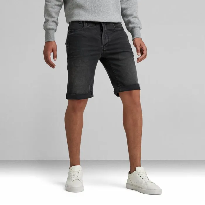 Shorts Men GStar RAW DStaq 3D Denim Shorts Worn In Black Onyx