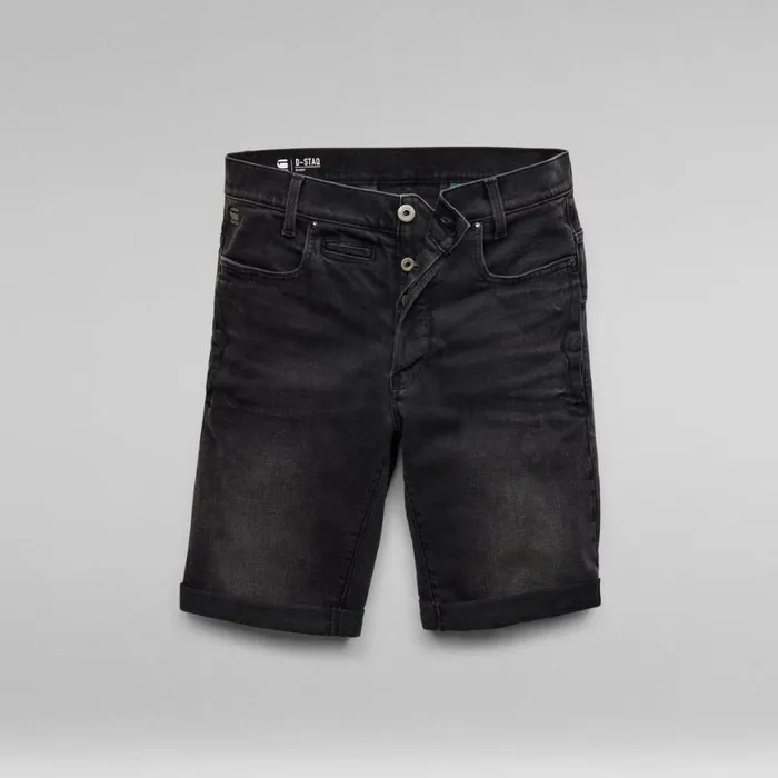 Shorts Men GStar RAW DStaq 3D Denim Shorts Worn In Black Onyx
