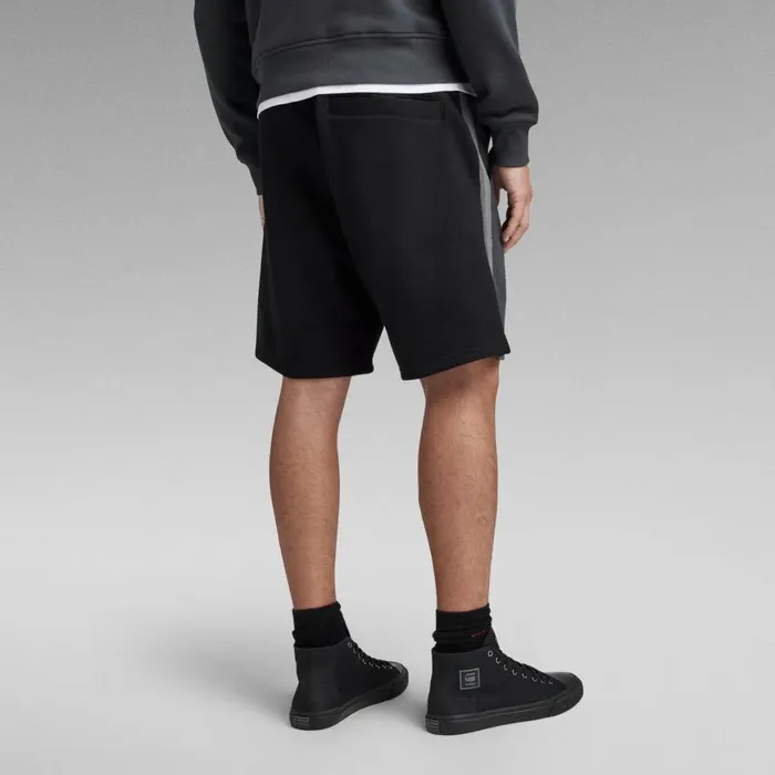 Shorts Men GStar RAW Tape Color Block Sweat Shorts Cloackdark Black