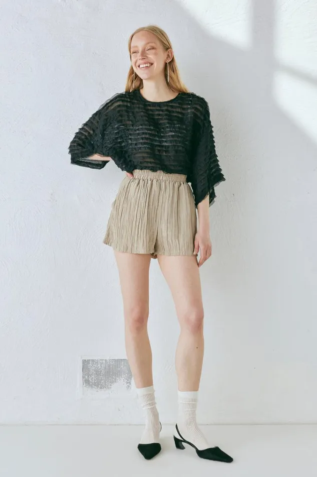 Shorts Women VRG GRL The Sea and I Shorts Taupe