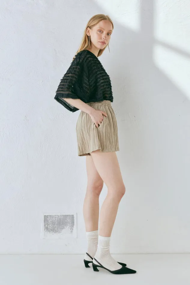 Shorts Women VRG GRL The Sea and I Shorts Taupe Shorts Women VRG GRL The Sea and I Shorts Taupe