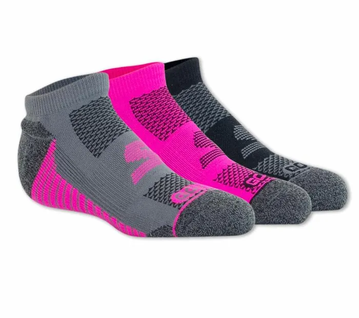 Skechers 3 Pack GOdri Socks Black Pink WomenMen Socks