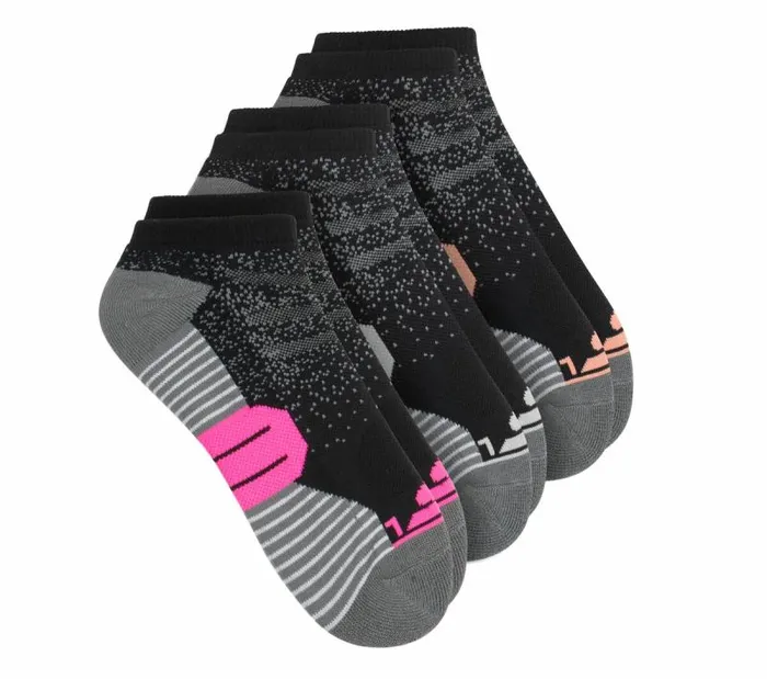 Skechers 3 Pack Low Cut Half Terry Socks Black WomenMen Socks