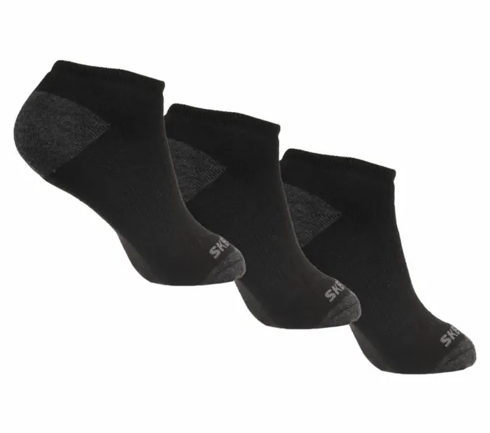 Skechers 6 Pack Low Cut Walking Socks Black WomenMenKids Socks