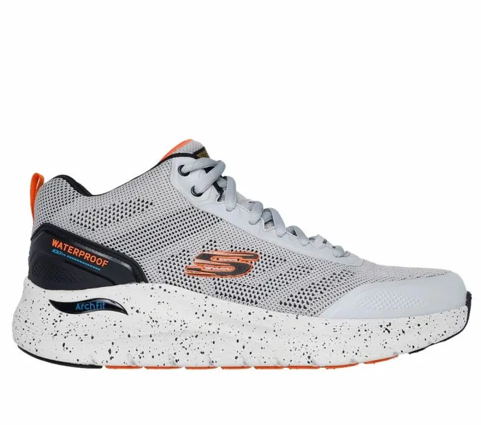 Skechers Arch Fit 20 8211 Draske Gray Orange Men Athletic Sneakers
