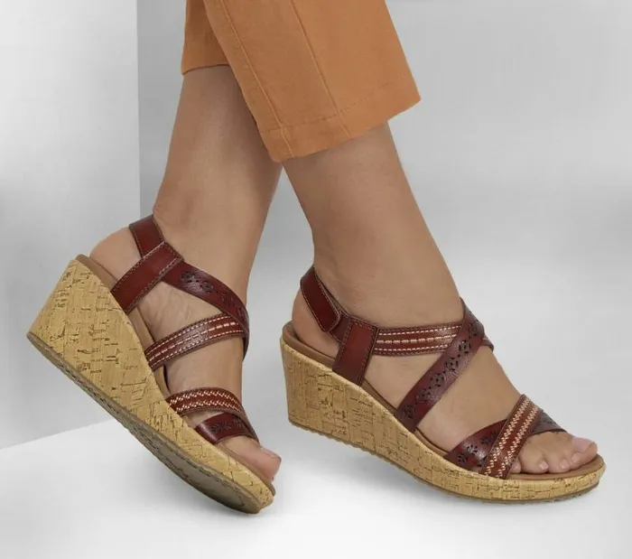 Skechers Beverlee 8211 Delicate Glow Chocolate Women Sandals Skechers Beverlee 8211 Delicate Glow Chocolate Women Sandals