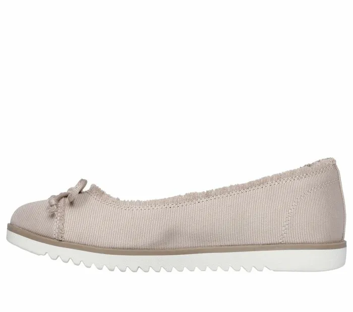 Skechers BOBS Flexpadrille Lo 8211 Tiptoes Tan Women Canvas Shoes Skechers BOBS Flexpadrille Lo 8211 Tiptoes Tan Women Canvas Shoes
