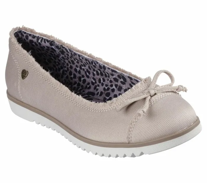 Skechers BOBS Flexpadrille Lo 8211 Tiptoes Tan Women Canvas Shoes Skechers BOBS Flexpadrille Lo 8211 Tiptoes Tan Women Canvas Shoes