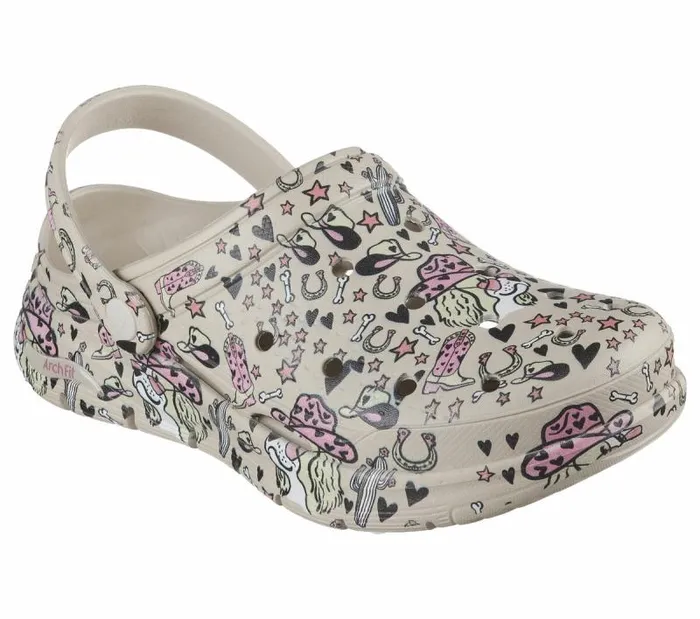 Skechers BOBS Foamies Arch Fit 8211 Lets Go Girls Natural Multi Women SlipOns Skechers BOBS Foamies Arch Fit 8211 Lets Go Girls Natural Multi Women SlipOns