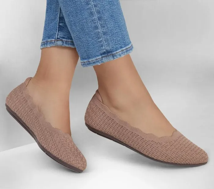 Skechers Cleo 20 8211 The Get Mocha Women Flats Skechers Cleo 20 8211 The Get Mocha Women Flats