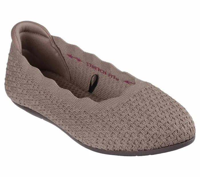 Skechers Cleo 20 8211 The Get Mocha Women Flats Skechers Cleo 20 8211 The Get Mocha Women Flats