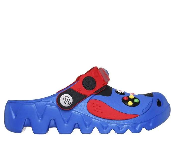 Skechers Foamies Zaggle 8211 HydroPointz Blue Red Kids Sandals