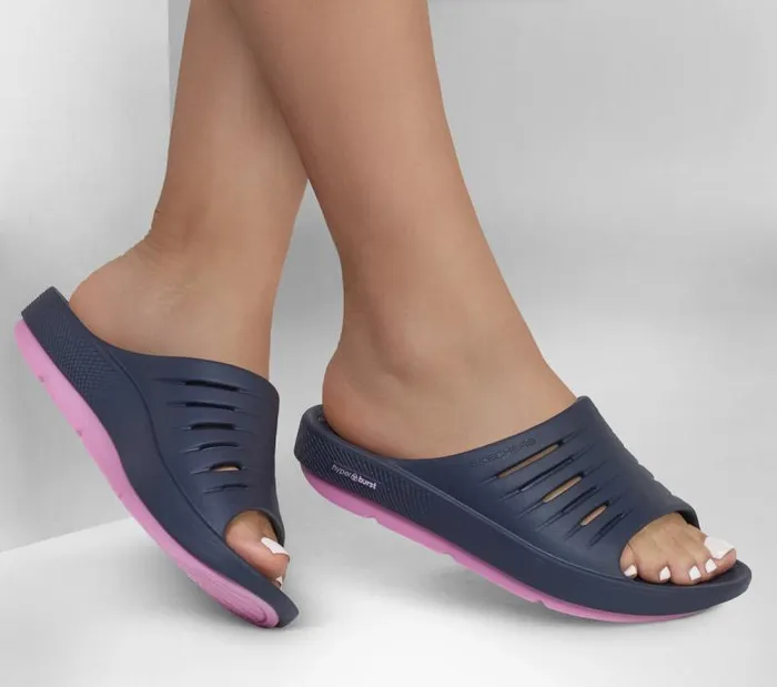Skechers GO RECOVER Refresh Navy Women Sandals Skechers GO RECOVER Refresh Navy Women Sandals