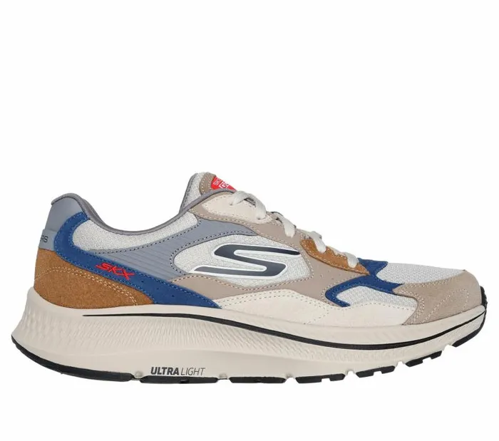 Skechers GO RUN Consistent 20 8211 Retro Runner V1 Taupe Multi Men Athletic Sneakers Skechers GO RUN Consistent 20 8211 Retro Runner V1 Taupe Multi Men Athletic Sneakers