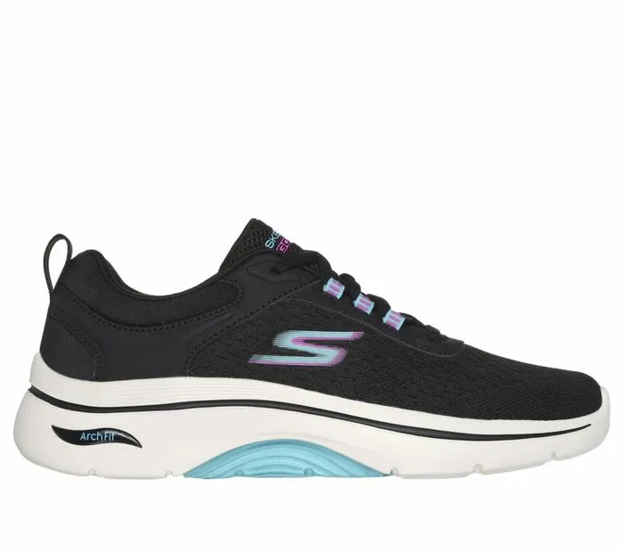 Skechers GO WALK Arch Fit 20 8211 Balin Black Multi Women Athletic Sneakers