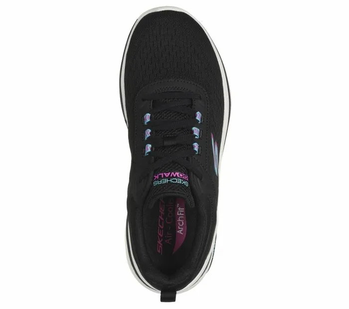 Skechers GO WALK Arch Fit 20 8211 Balin Black Multi Women Athletic Sneakers