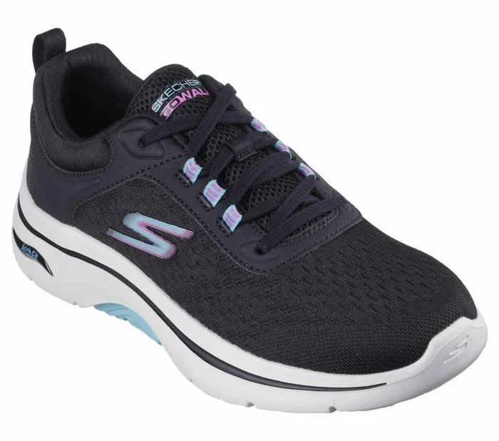 Skechers GO WALK Arch Fit 20 8211 Balin Black Multi Women Athletic Sneakers