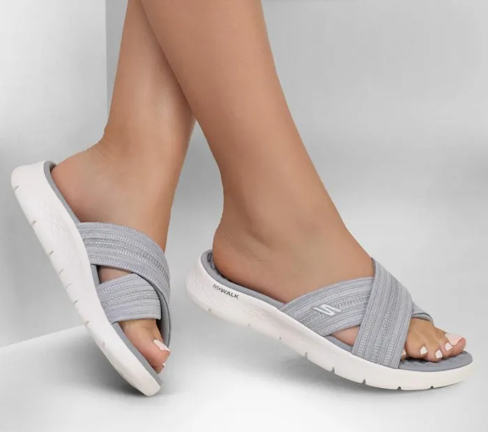 Skechers GO WALK Flex Sandal 8211 Impressed Gray Women Sandals Skechers GO WALK Flex Sandal 8211 Impressed Gray Women Sandals
