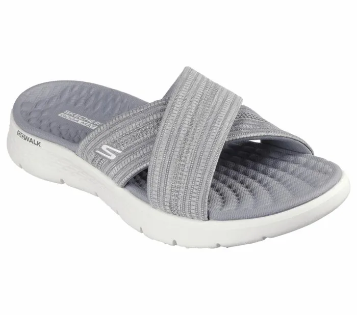 Skechers GO WALK Flex Sandal 8211 Impressed Gray Women Sandals Skechers GO WALK Flex Sandal 8211 Impressed Gray Women Sandals