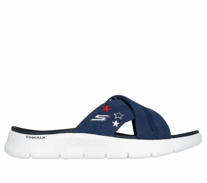 Skechers GO WALK Flex Sandal 8211 Sparkles Navy Women Sandals
