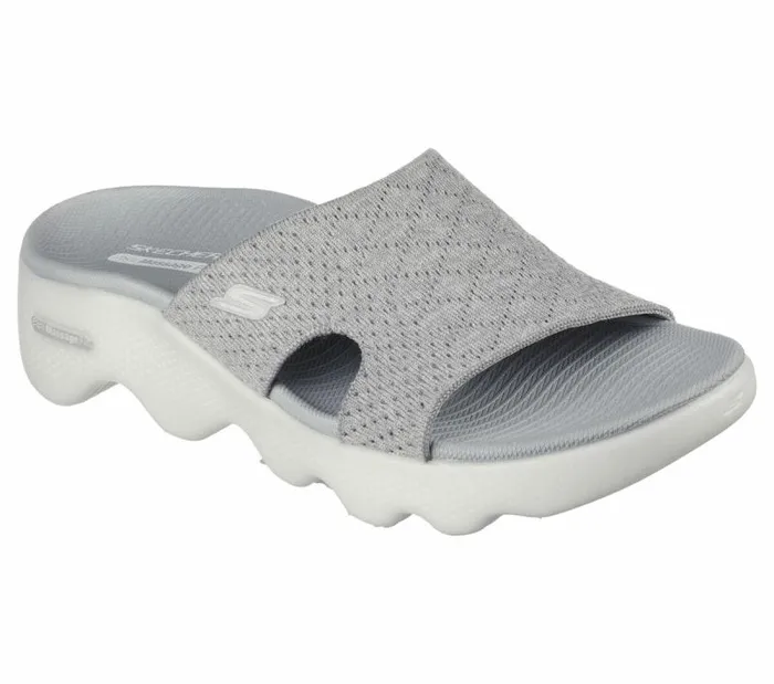 Skechers GO WALK Massage Fit 8211 Sweet Talk Gray Women Sandals