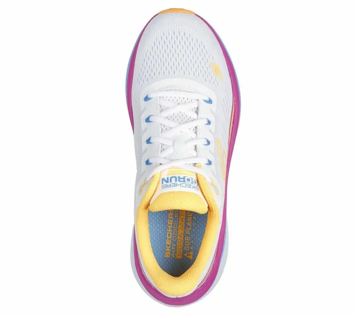 Skechers Max Cushioning Propulsion White Orange Women Athletic Sneakers Skechers Max Cushioning Propulsion White Orange Women Athletic Sneakers