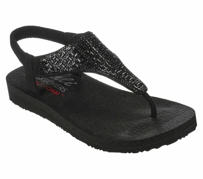Skechers Meditation 8211 Sweet Rock Black Women Sandals Skechers Meditation 8211 Sweet Rock Black Women Sandals
