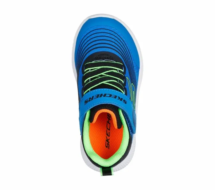 Skechers Microspec Advance Blue Lime Kids Athletic Shoes and Sneakers Skechers Microspec Advance Blue Lime Kids Athletic Shoes and Sneakers