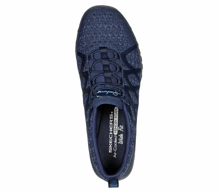 Skechers Relaxed Fit BreatheEasy 8211 InfiKnity Navy Women Casual Sneakers