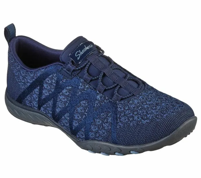 Skechers Relaxed Fit BreatheEasy 8211 InfiKnity Navy Women Casual Sneakers