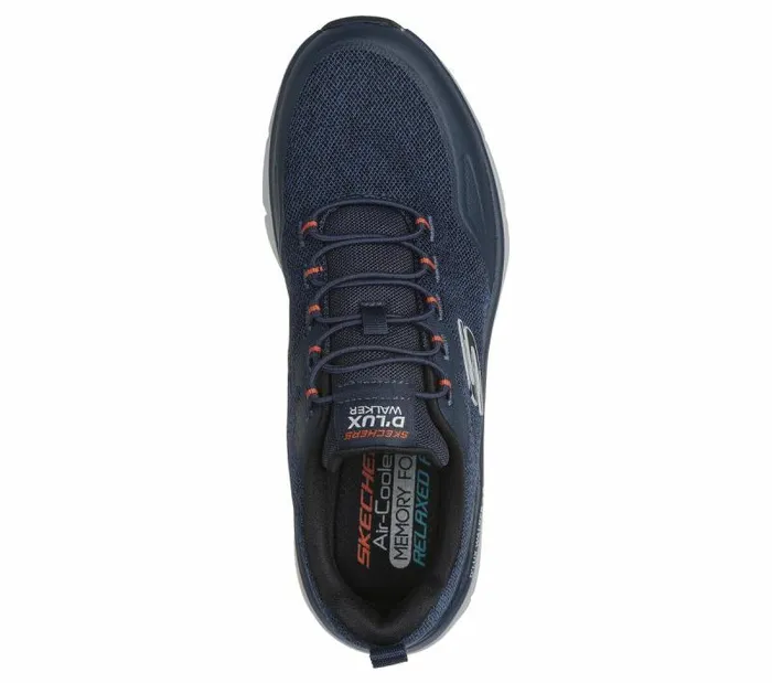 Skechers Relaxed Fit D039Lux Walker 20 8211 Steadyway Navy Orange Men Casual Sneakers Skechers Relaxed Fit D039Lux Walker 20 8211 Steadyway Navy Orange Men Casual Sneakers