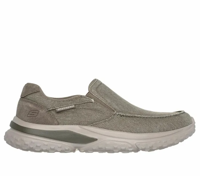 Skechers Relaxed Fit Solvano 8211 Varone Taupe Men Casual Sneakers