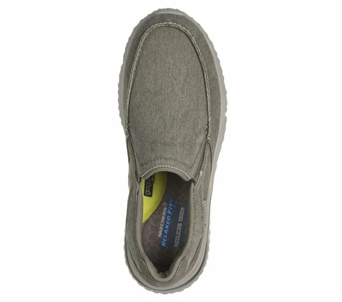 Skechers Relaxed Fit Solvano 8211 Varone Taupe Men Casual Sneakers Skechers Relaxed Fit Solvano 8211 Varone Taupe Men Casual Sneakers