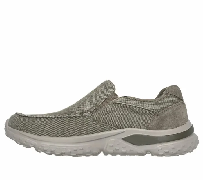 Skechers Relaxed Fit Solvano 8211 Varone Taupe Men Casual Sneakers Skechers Relaxed Fit Solvano 8211 Varone Taupe Men Casual Sneakers