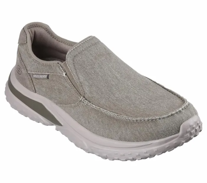 Skechers Relaxed Fit Solvano 8211 Varone Taupe Men Casual Sneakers Skechers Relaxed Fit Solvano 8211 Varone Taupe Men Casual Sneakers