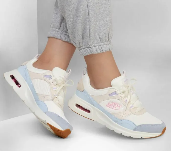 Skechers SkechAir Court 8211 Retro Avenue Natural Multi Women Athletic Sneakers