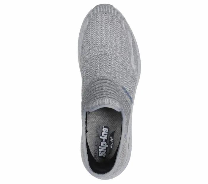 Skechers Skechers Slipins Arch Fit 20 8211 Sultez Gray Blue Men Athletic Sneakers