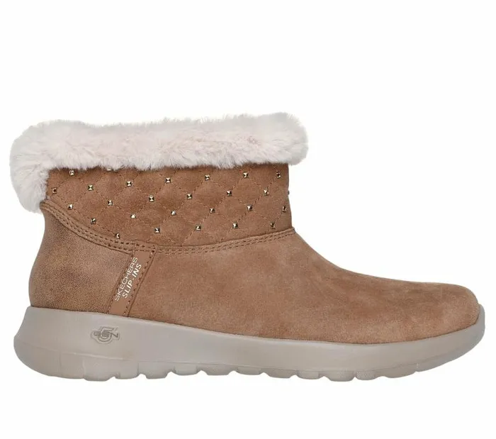 Skechers Skechers Slipins OntheGO Joy 8211 Cozy Shimmer Chestnut Women Boots
