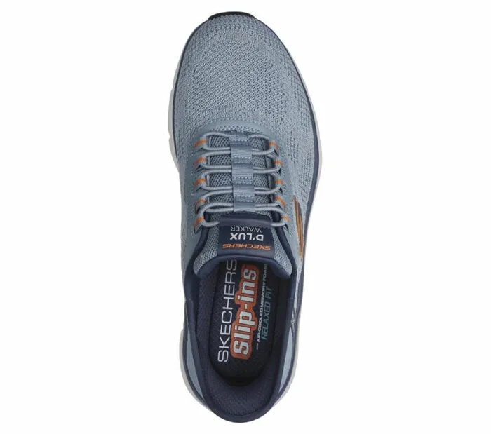 Skechers Skechers Slipins RF D039Lux Walker 20 8211 Rezinate Slate Men Hands Free Slipins