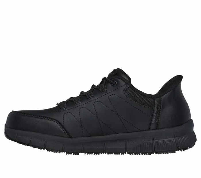 Skechers Skechers Slipins Work Nampa 8211 Knotly Black Men Hands Free Slipins